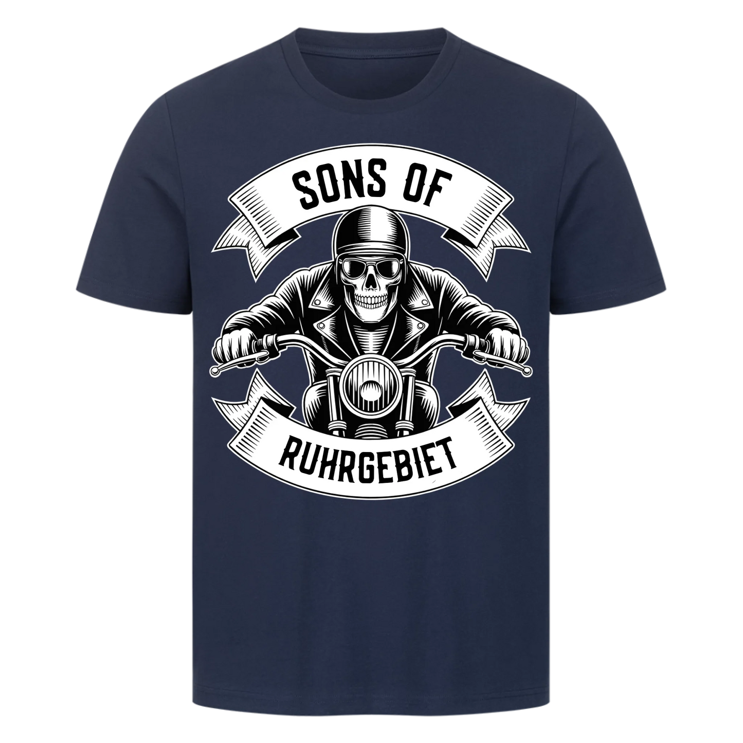 Personalisiertes Biker Frontdruck Premium T-Shirt – mit individuellem Brustlogo 8