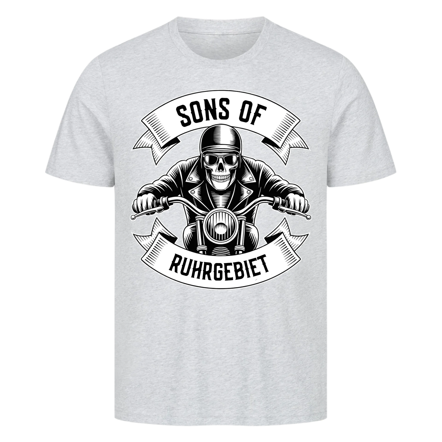 Personalisiertes Biker Frontdruck Premium T-Shirt – mit individuellem Brustlogo 8