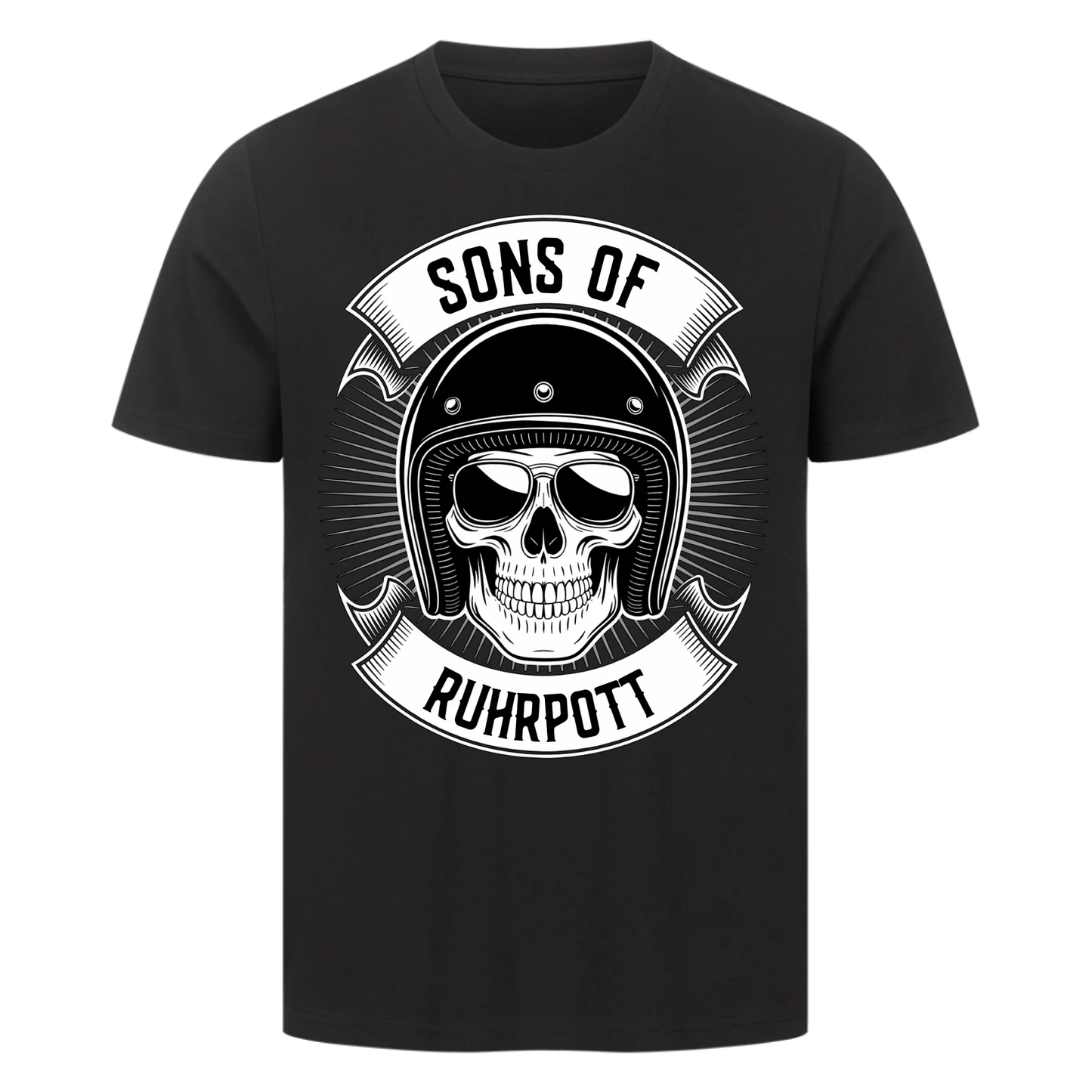 Personalisiertes Biker Frontdruck Premium T-Shirt – mit individuellem Brustlogo 9