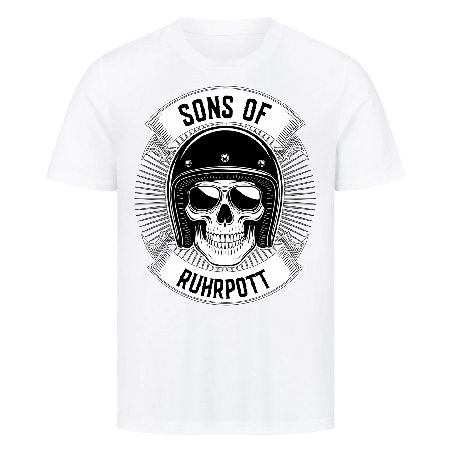 Personalisiertes Biker Frontdruck Premium T-Shirt – mit individuellem Brustlogo 9