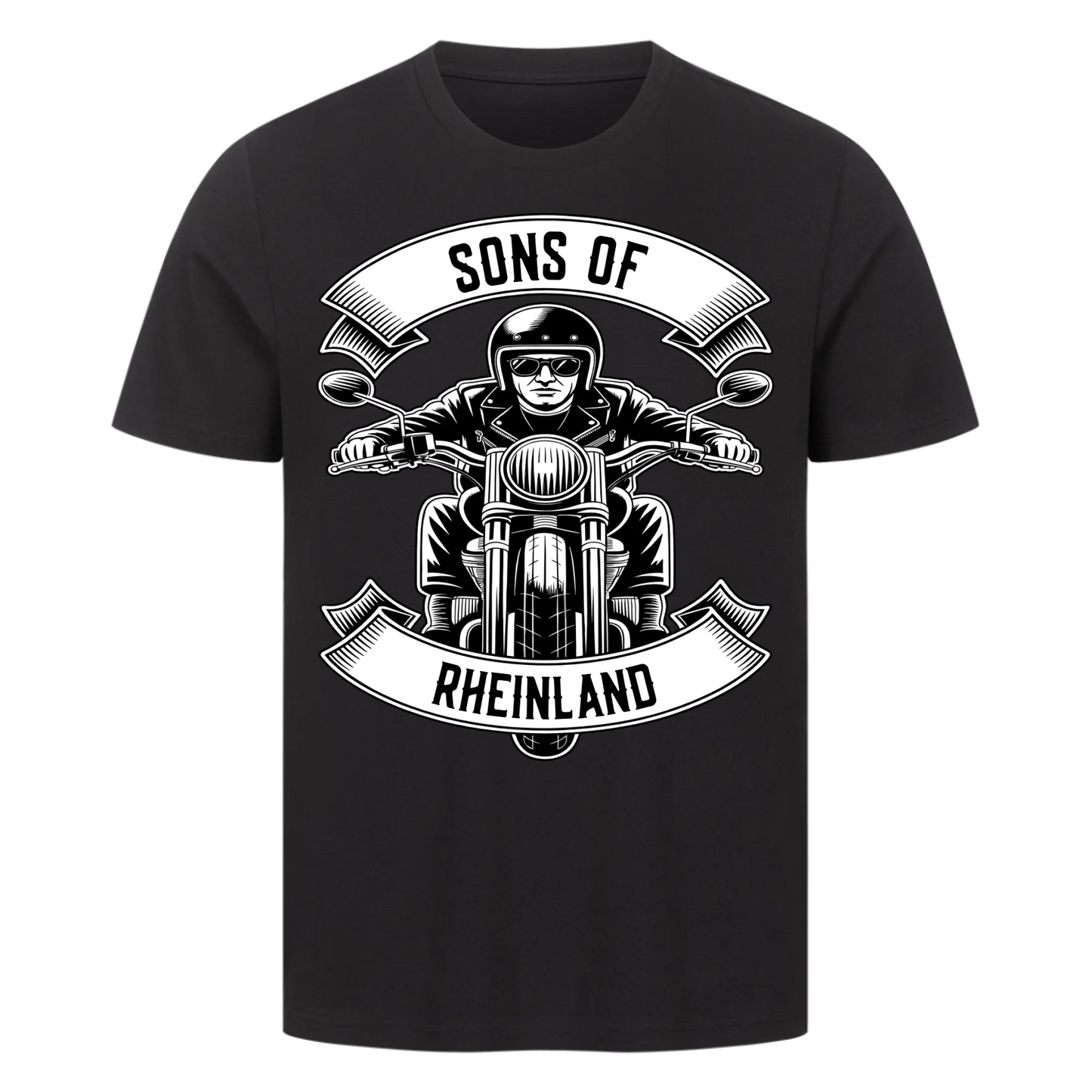 Personalisiertes Biker Frontdruck Premium T-Shirt – mit individuellem Brustlogo 10