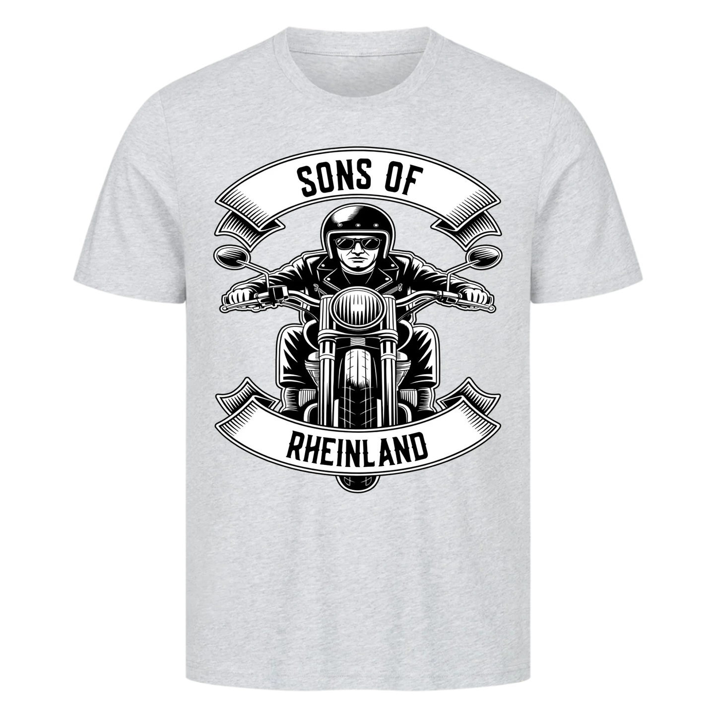 Personalisiertes Biker Frontdruck Premium T-Shirt – mit individuellem Brustlogo 10