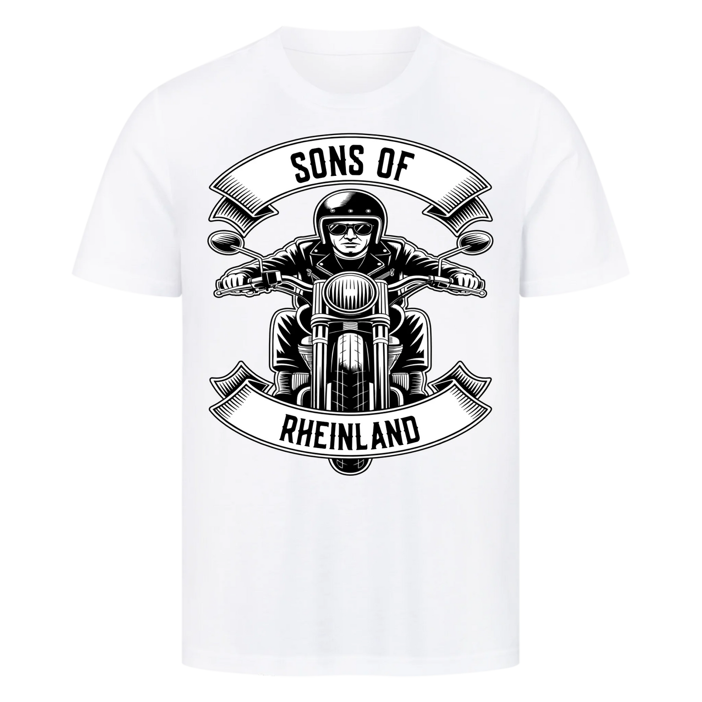 Personalisiertes Biker Frontdruck Premium T-Shirt – mit individuellem Brustlogo 10