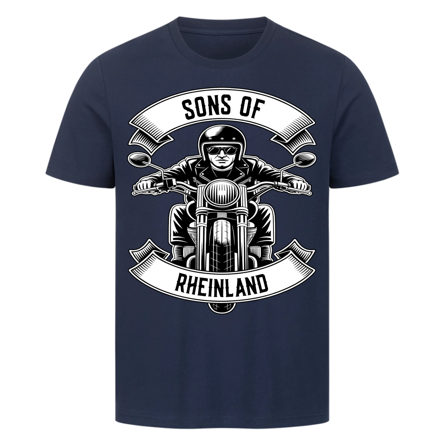 Personalisiertes Biker Frontdruck Premium T-Shirt – mit individuellem Brustlogo 10