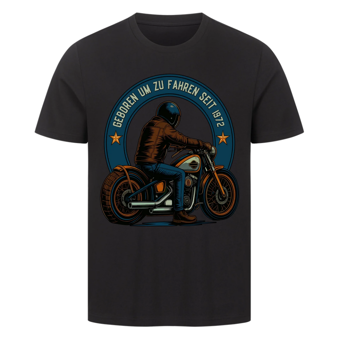 [Geboren um zu Fahren seit Jahr] personalisiert Frontdruck Premium T-Shirt