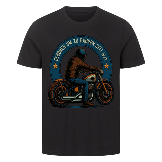 [Geboren um zu Fahren seit Jahr] personalisiert Frontdruck Premium T-Shirt