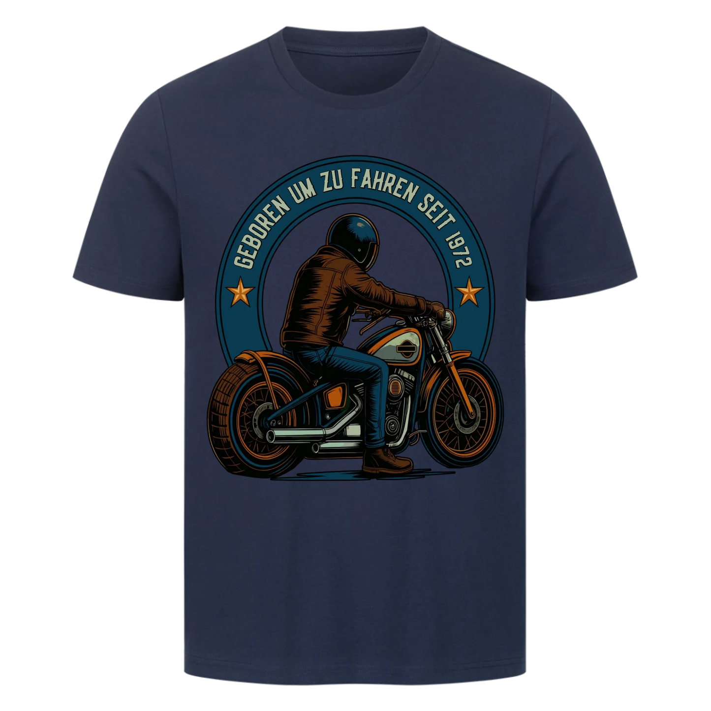 [Geboren um zu Fahren seit Jahr] personalisiert Frontdruck Premium T-Shirt