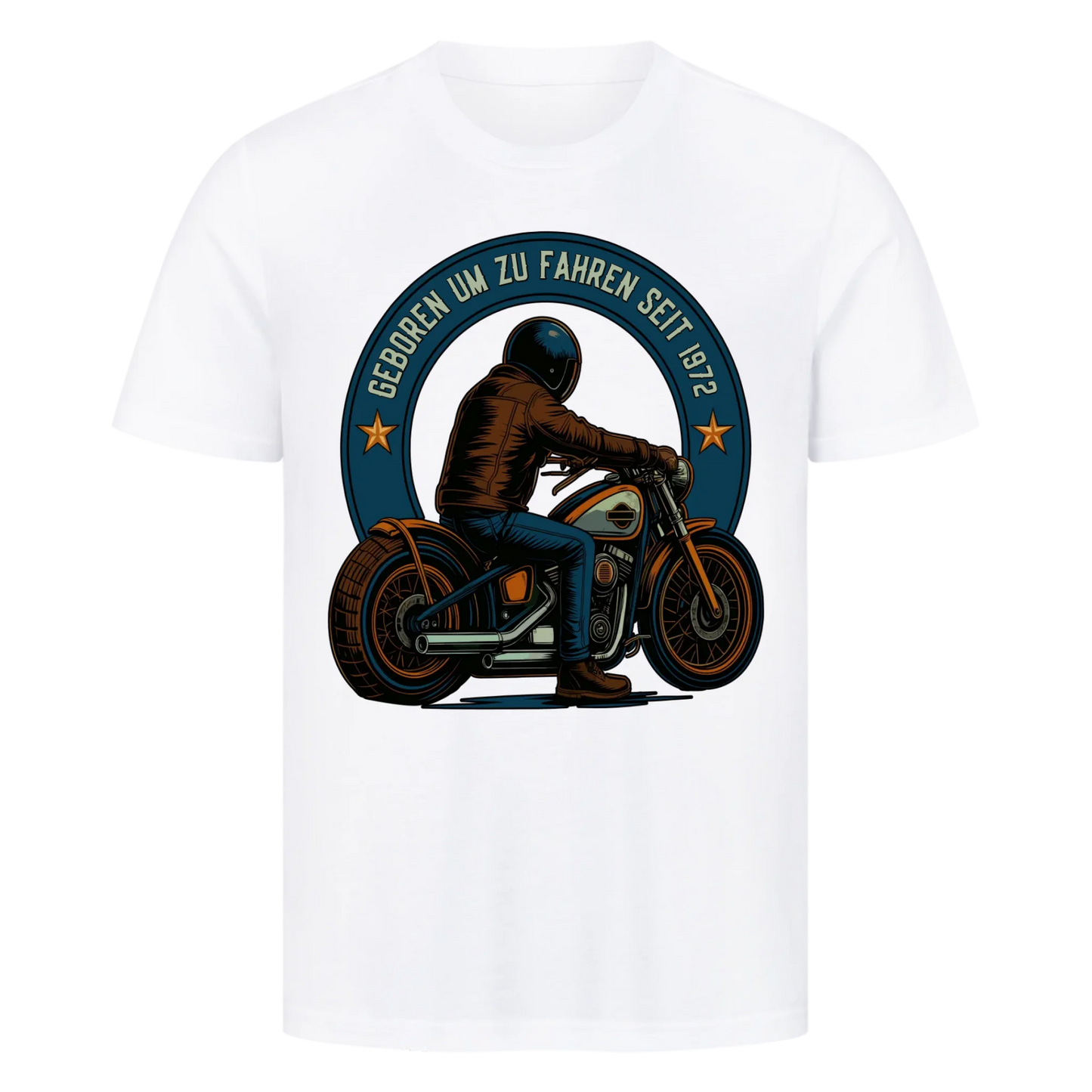 [Geboren um zu Fahren seit Jahr] personalisiert Frontdruck Premium T-Shirt