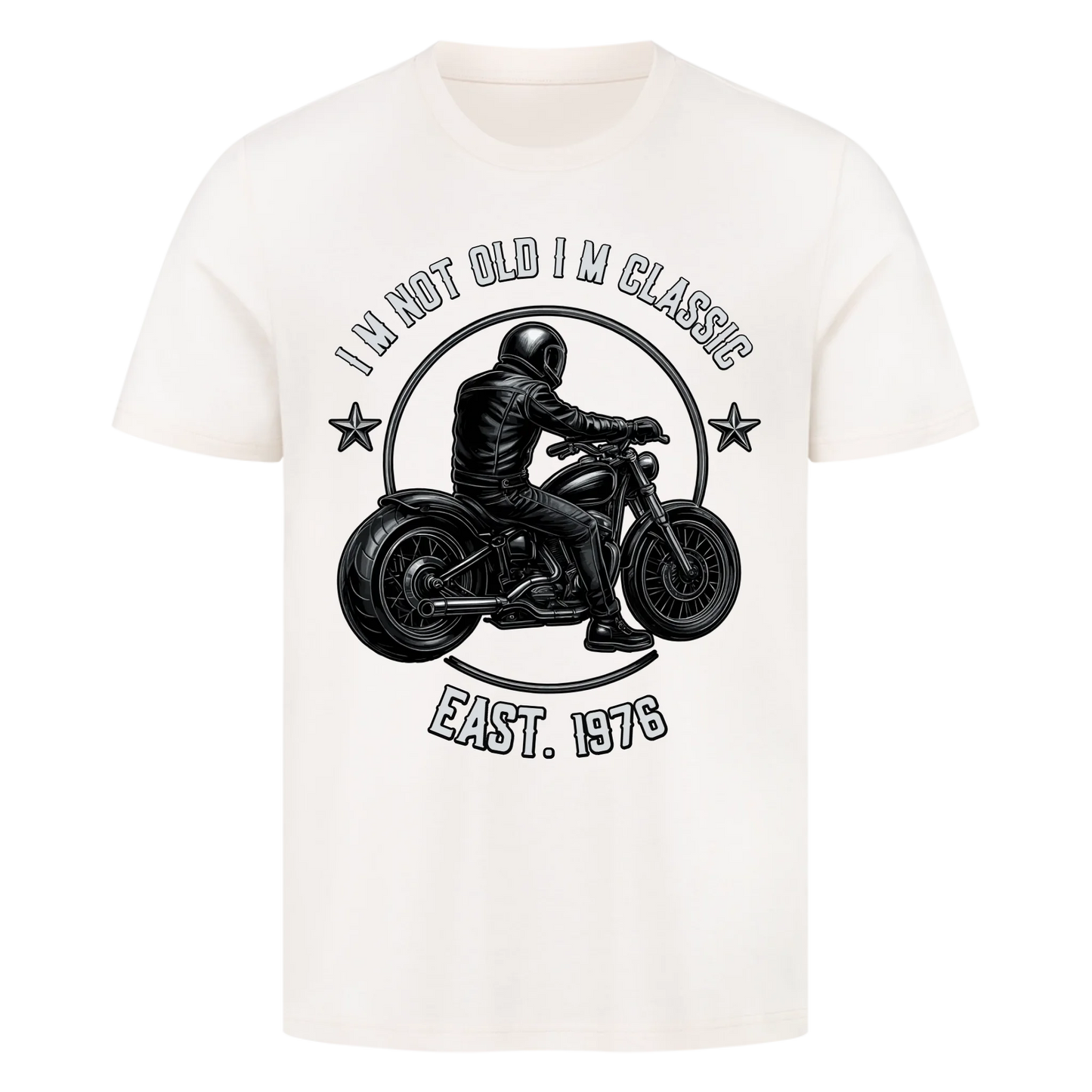 [I´m not old I´m classic] [Seit 1976] personalisiert Frontdruck Premium T-Shirt