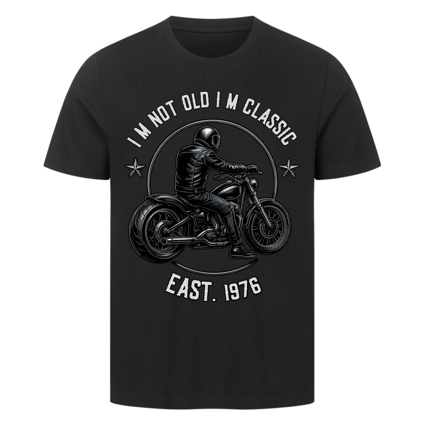 [I´m not old I´m classic] [Seit 1976] personalisiert Frontdruck Premium T-Shirt