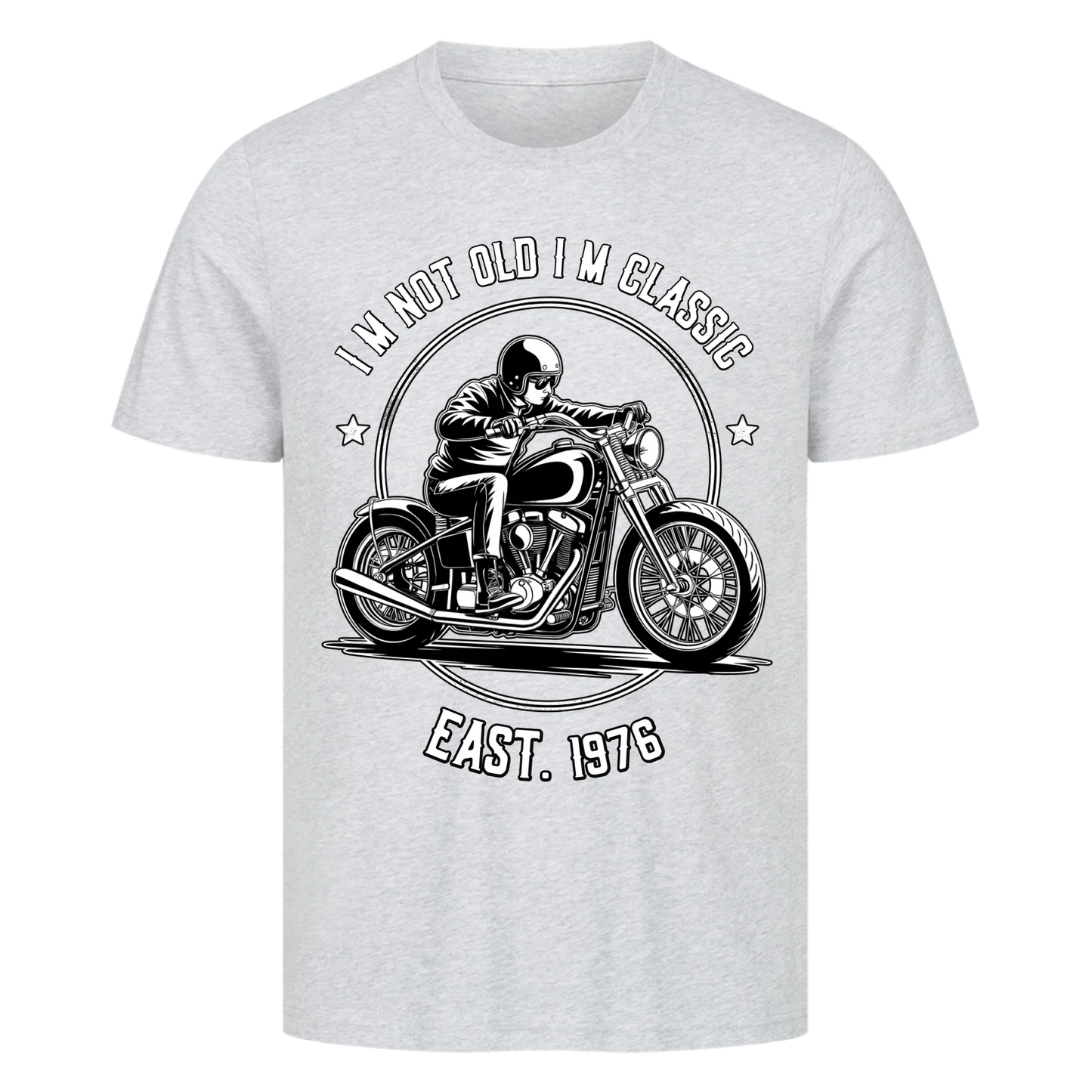 [I´m not old I´m classic] [Seit 1976] personalisiert Frontdruck Premium T-Shirt 2