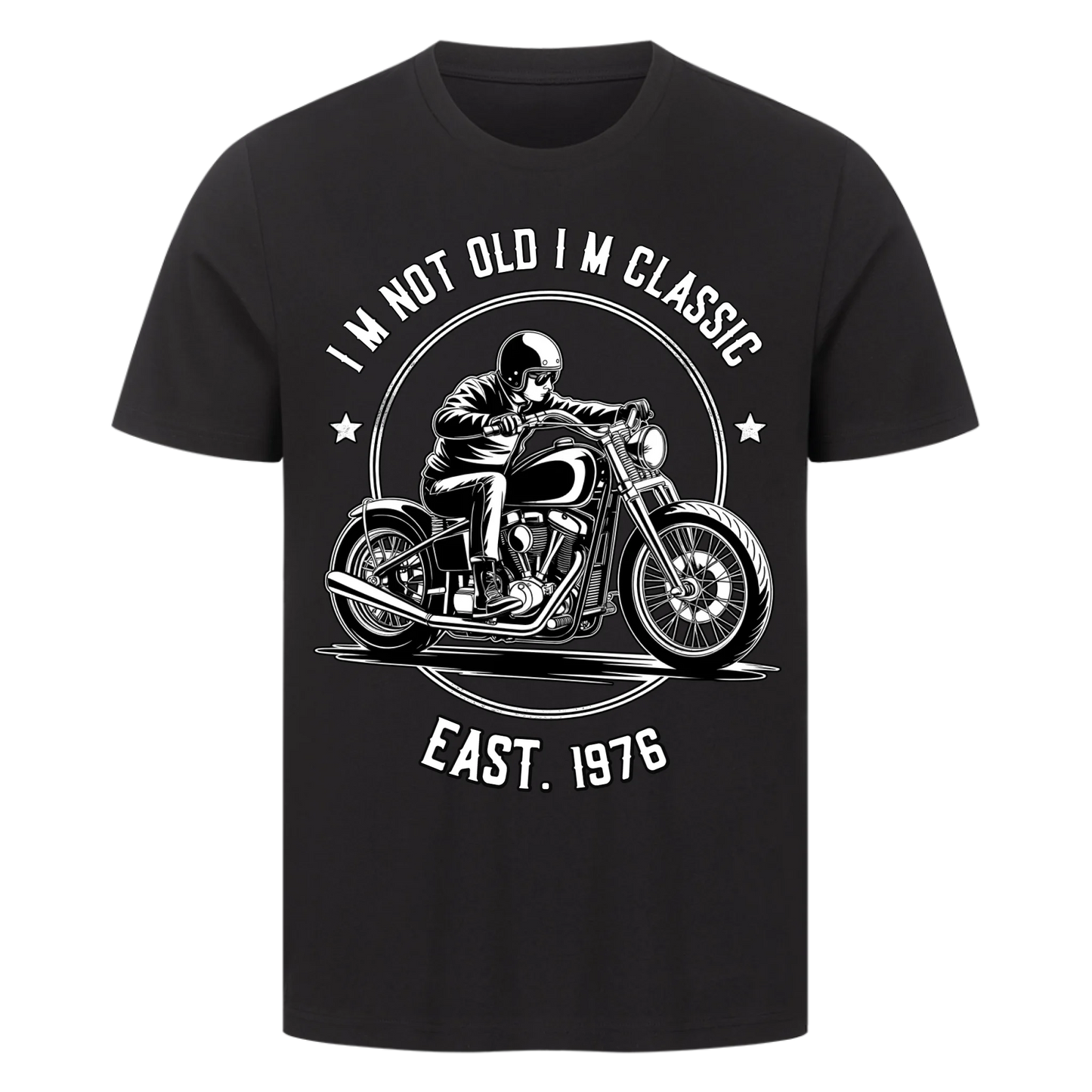 [I´m not old I´m classic] [Seit 1976] personalisiert Frontdruck Premium T-Shirt 2