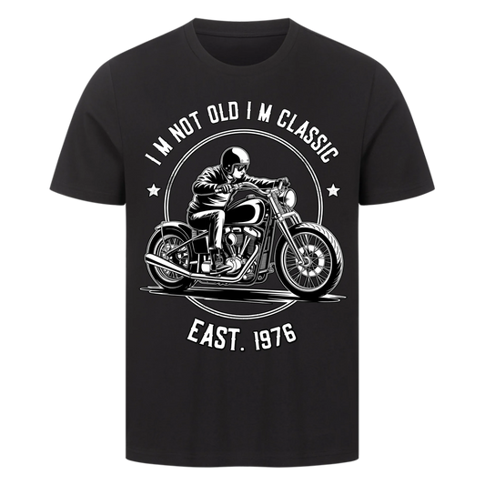 [I´m not old I´m classic] [Seit 1976] personalisiert Frontdruck Premium T-Shirt 2