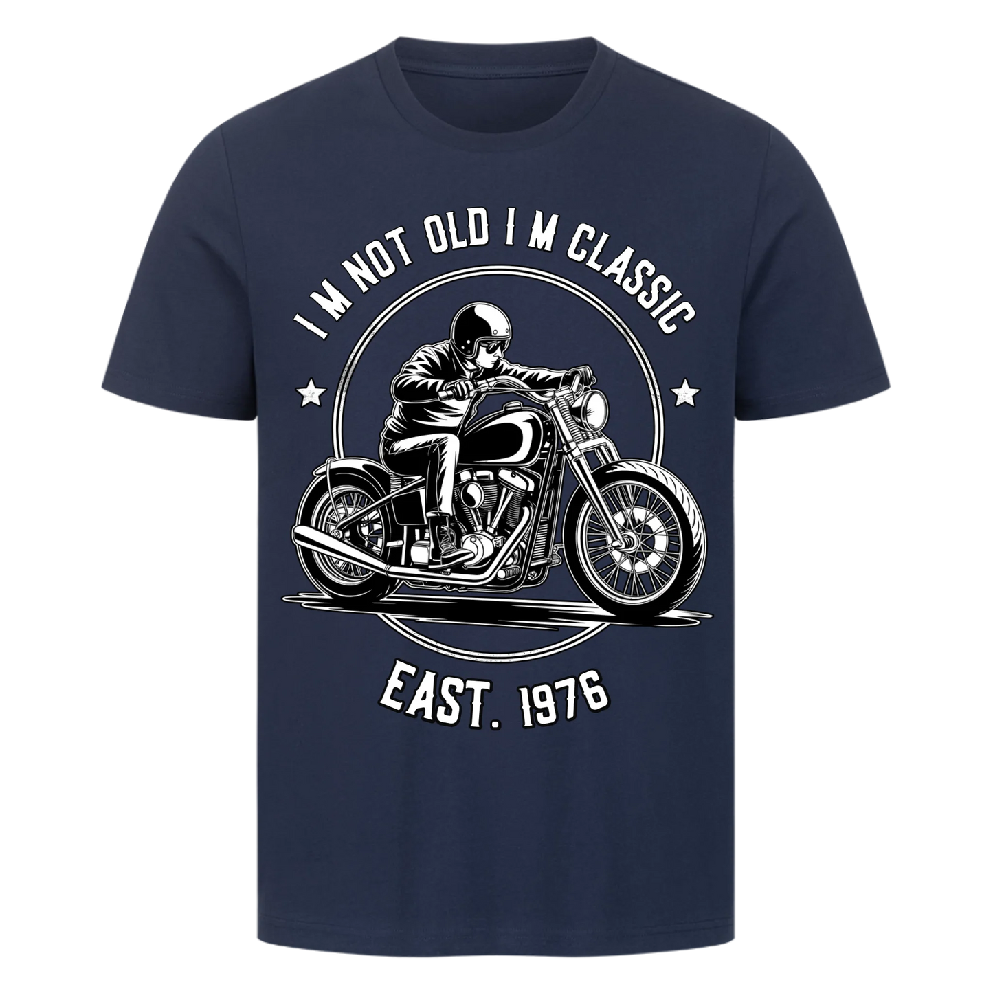 [I´m not old I´m classic] [Seit 1976] personalisiert Frontdruck Premium T-Shirt 2