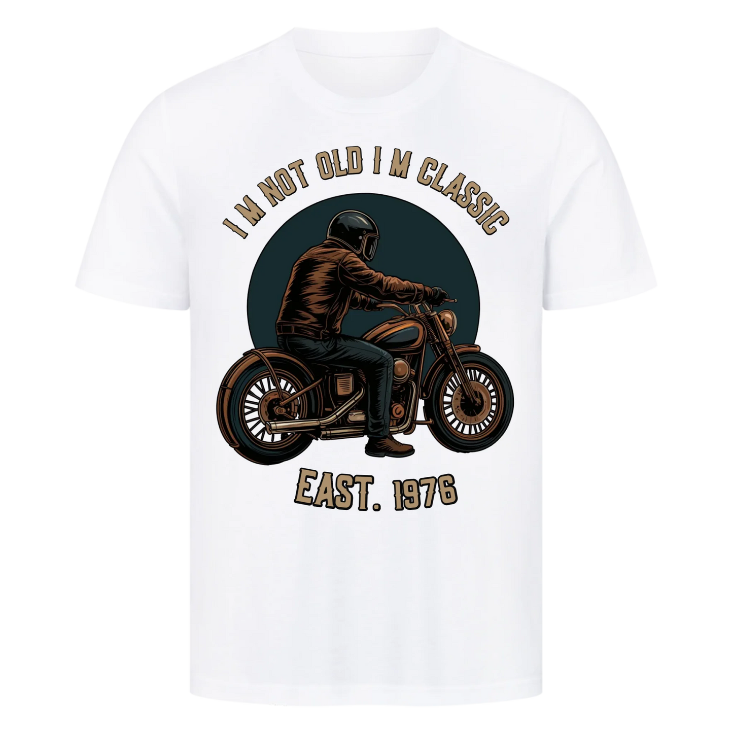 [I´m not old I´m classic] [Seit 1976] personalisiert Frontdruck Premium T-Shirt 3