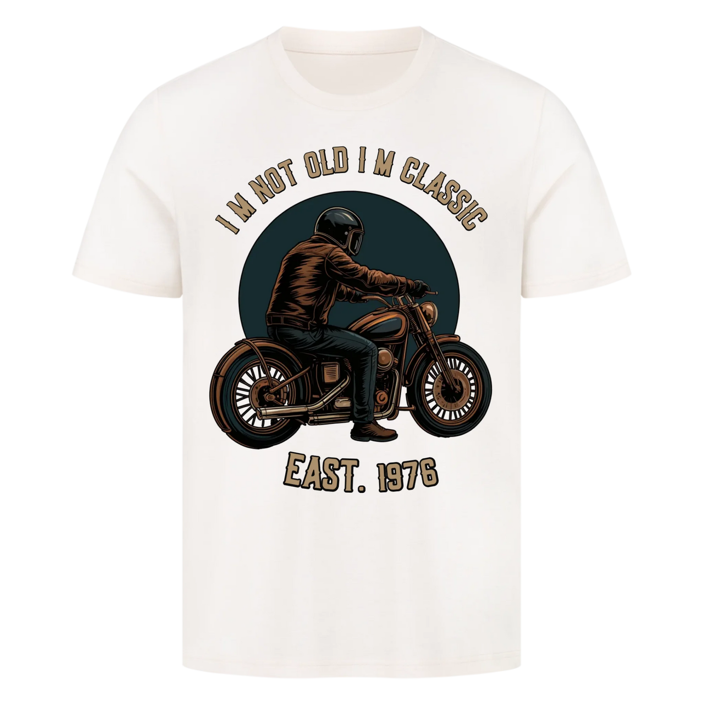[I´m not old I´m classic] [Seit 1976] personalisiert Frontdruck Premium T-Shirt 3