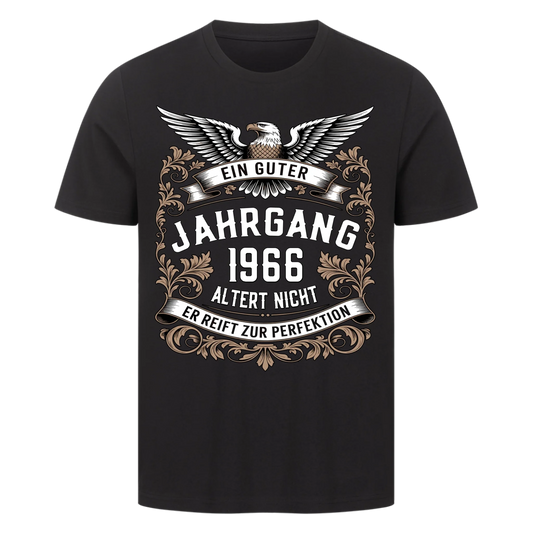 Ein guter Jahrgang [1966] altert nicht er reift zur Perfektion personalisiert Frontdruck Premium T-Shirt 2