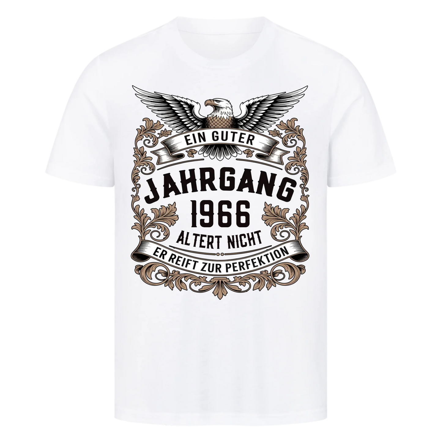 Ein guter Jahrgang [1966] altert nicht er reift zur Perfektion personalisiert Frontdruck Premium T-Shirt 3