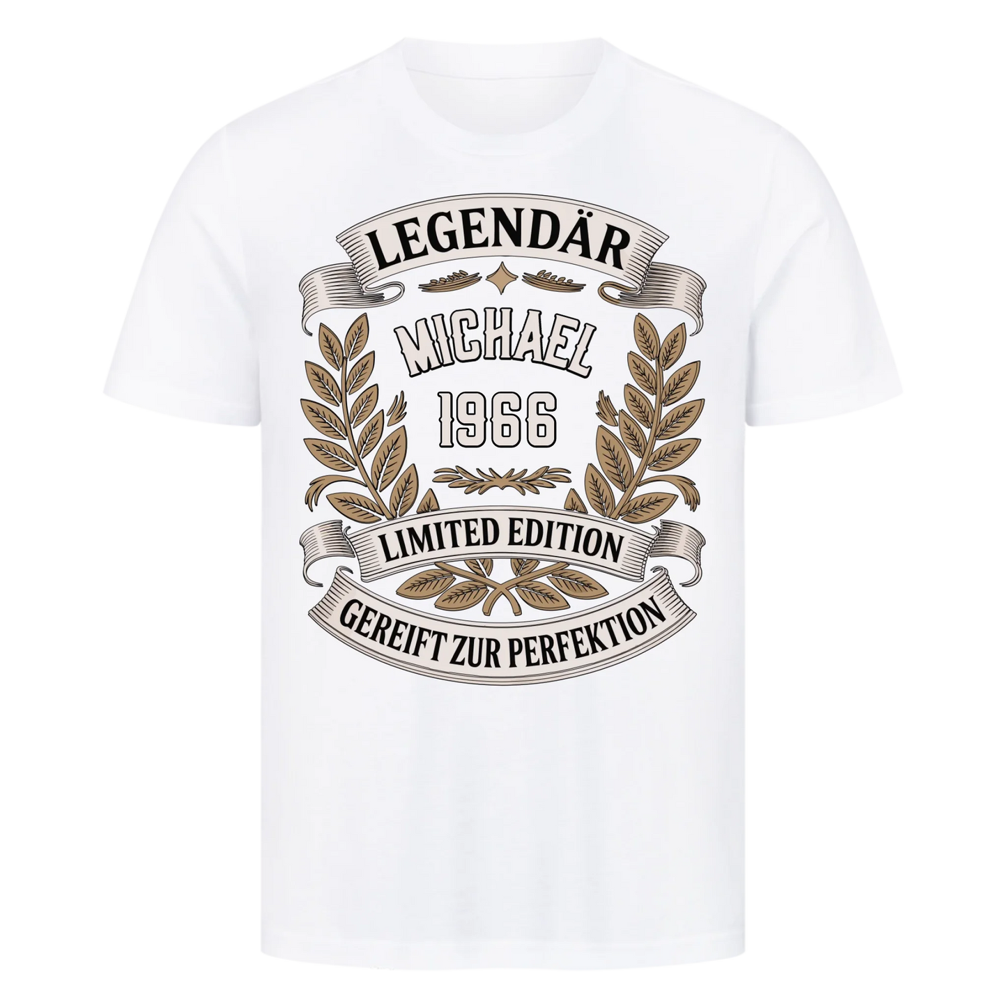 Legendär [Dein Name] [Dein Jahr] gereift zur Perfektion personalisiert Frontdruck Premium T-Shirt
