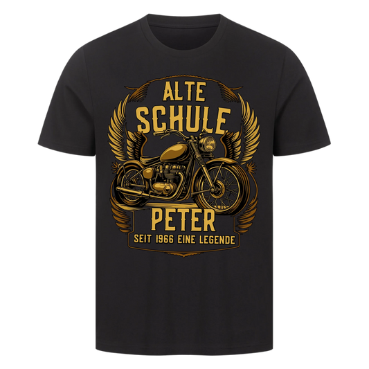 Alte Schule [Dein Name] seit [Dein Jahr] Eine Legende  personalisiert Frontdruck Premium T-Shirt