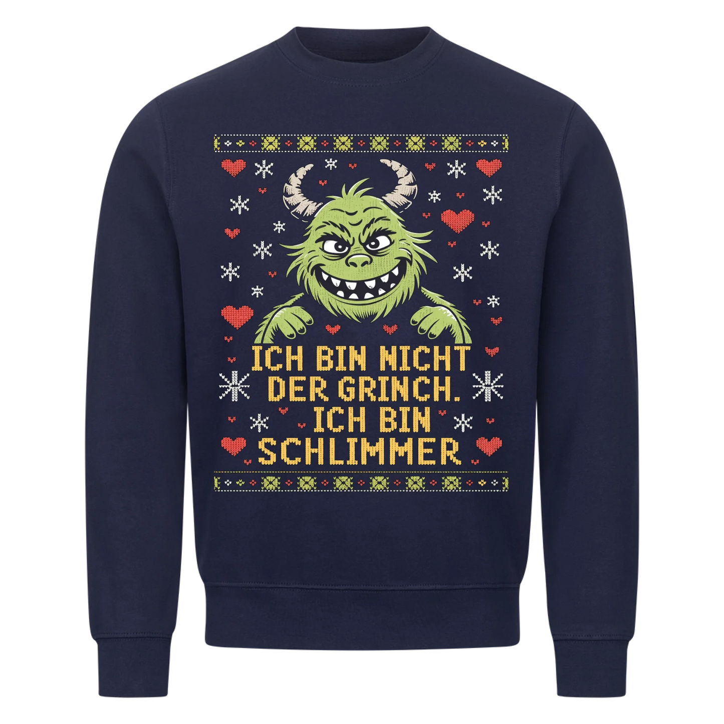 Ugly Christmas Grinch Premium Sweatshirt 1