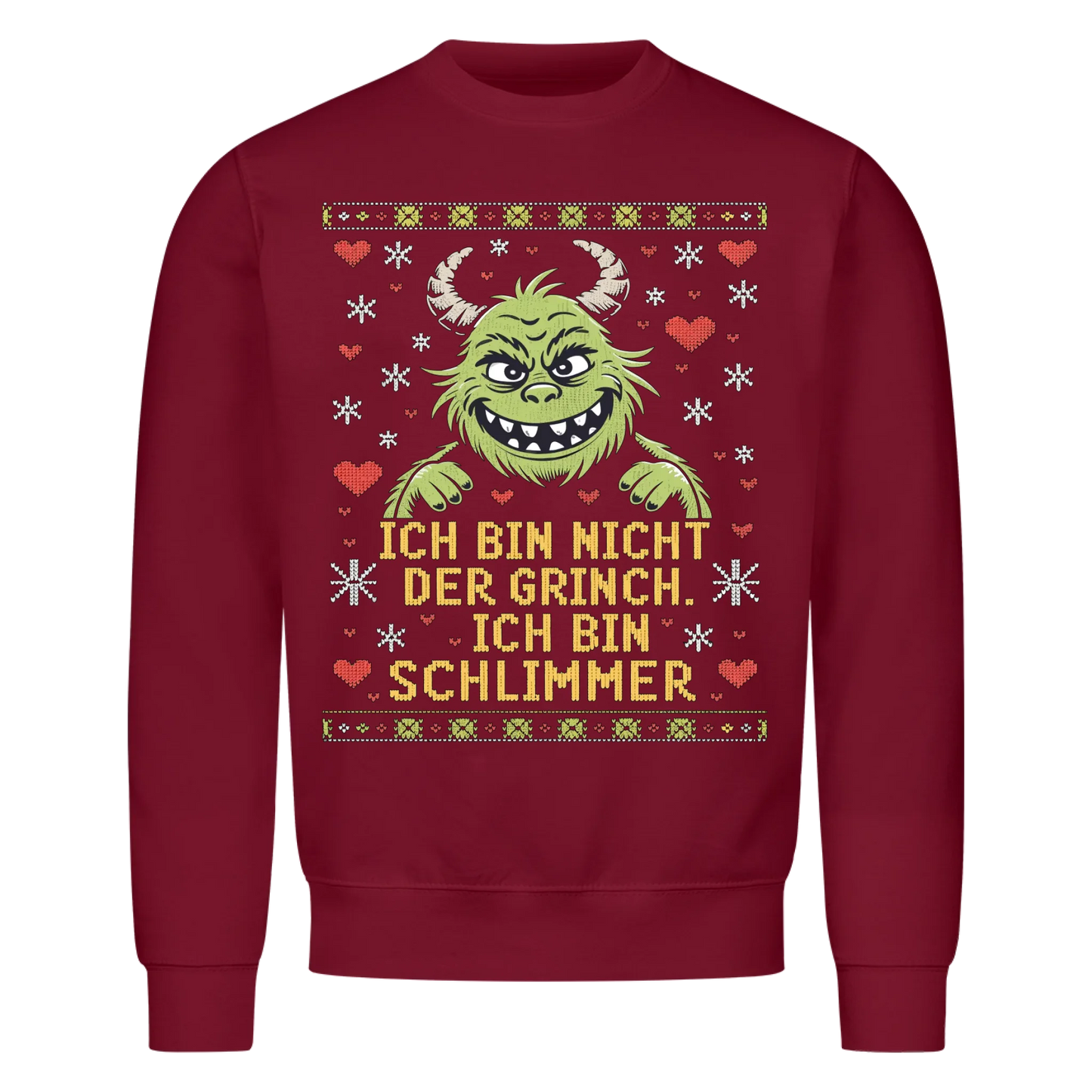 Ugly Christmas Grinch Premium Sweatshirt 1