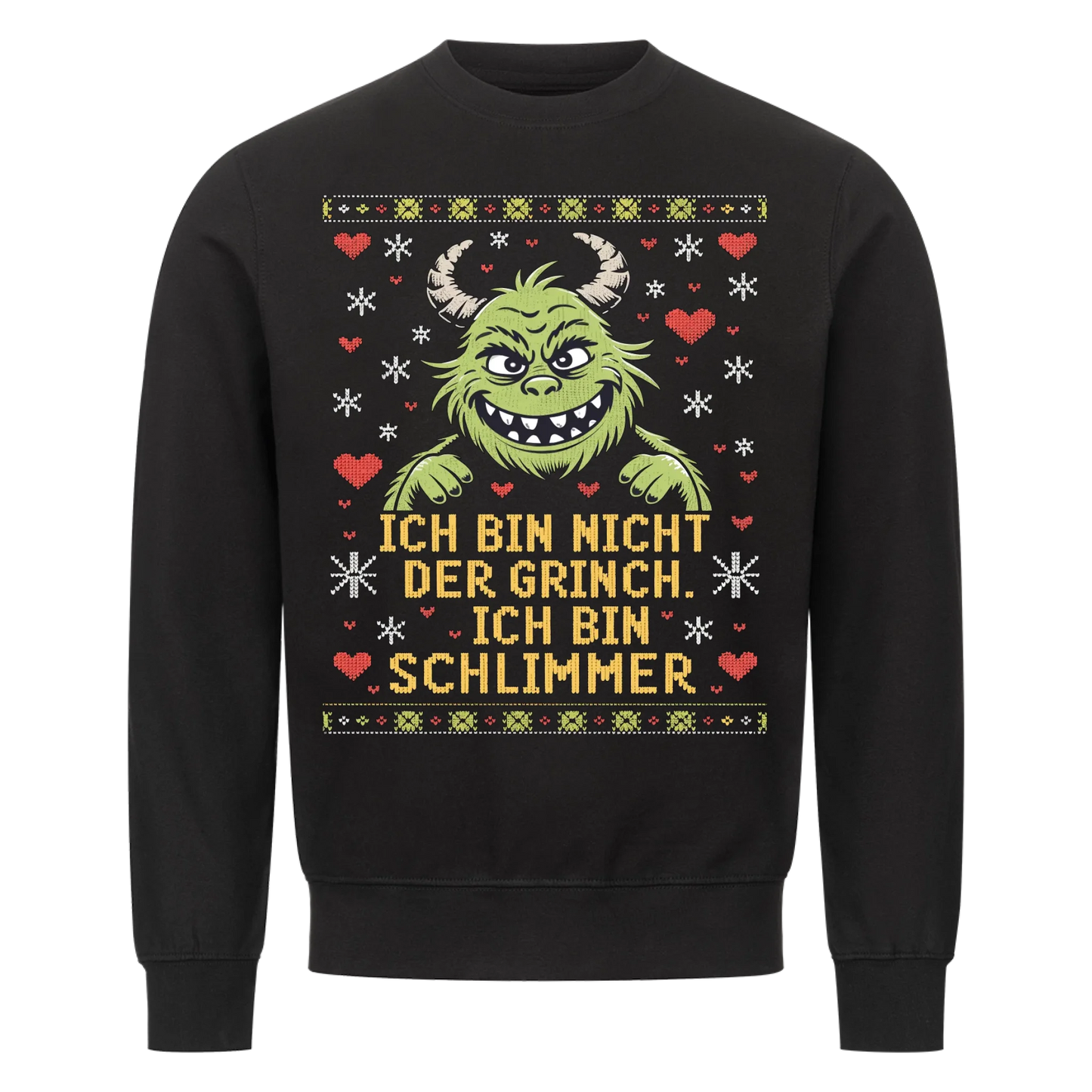 Ugly Christmas Grinch Premium Sweatshirt 1