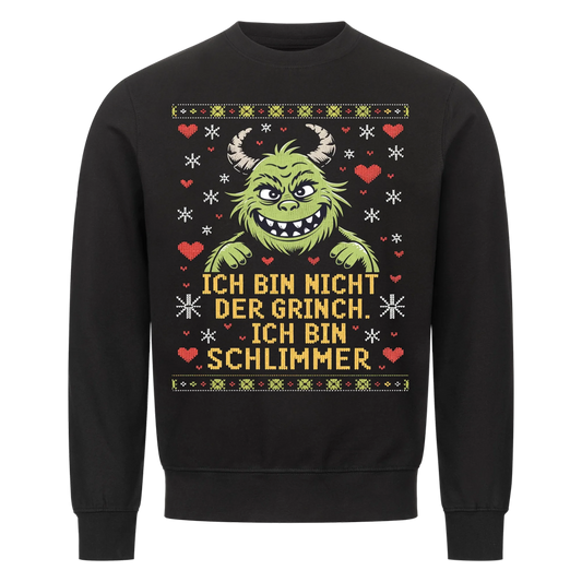 Ugly Christmas Grinch Premium Sweatshirt 1