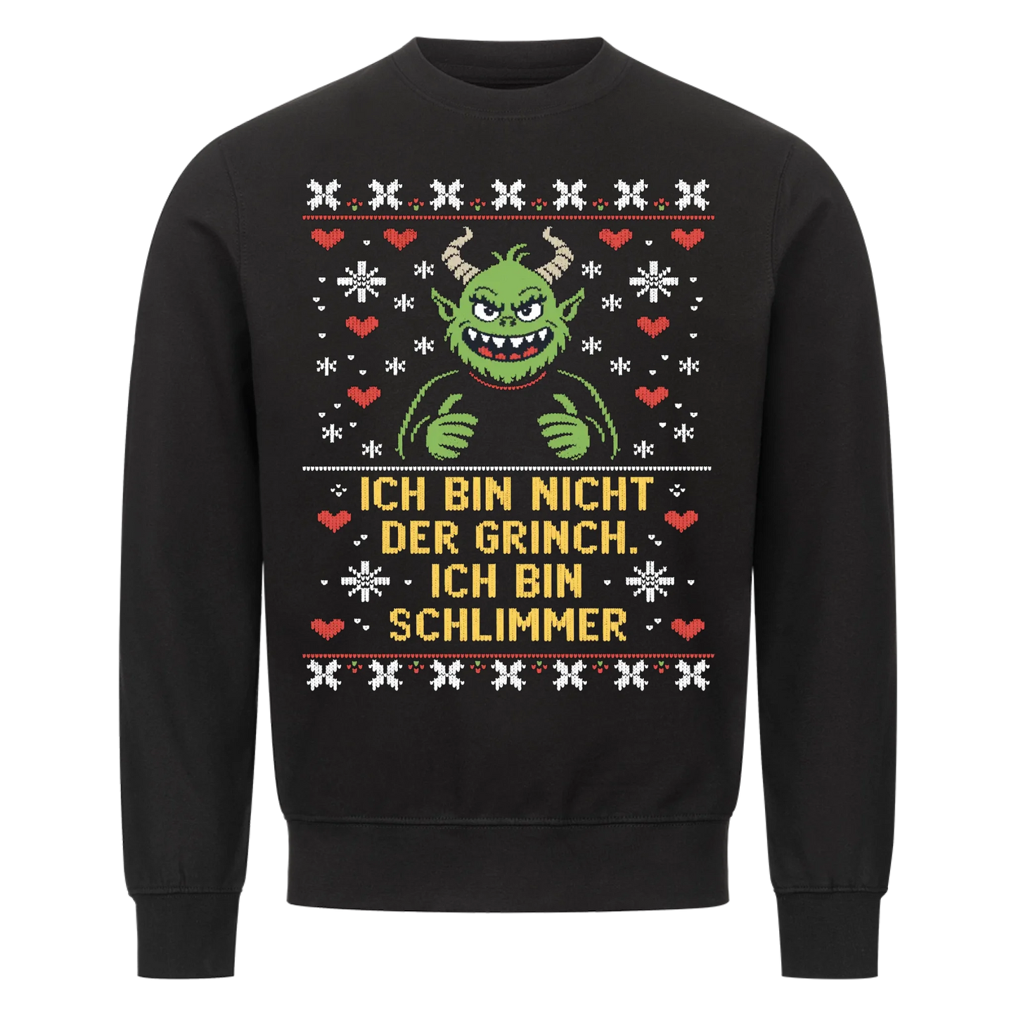 Ugly Christmas Grinch Premium Sweatshirt 2
