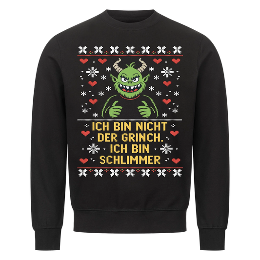 Ugly Christmas Grinch Premium Sweatshirt 2