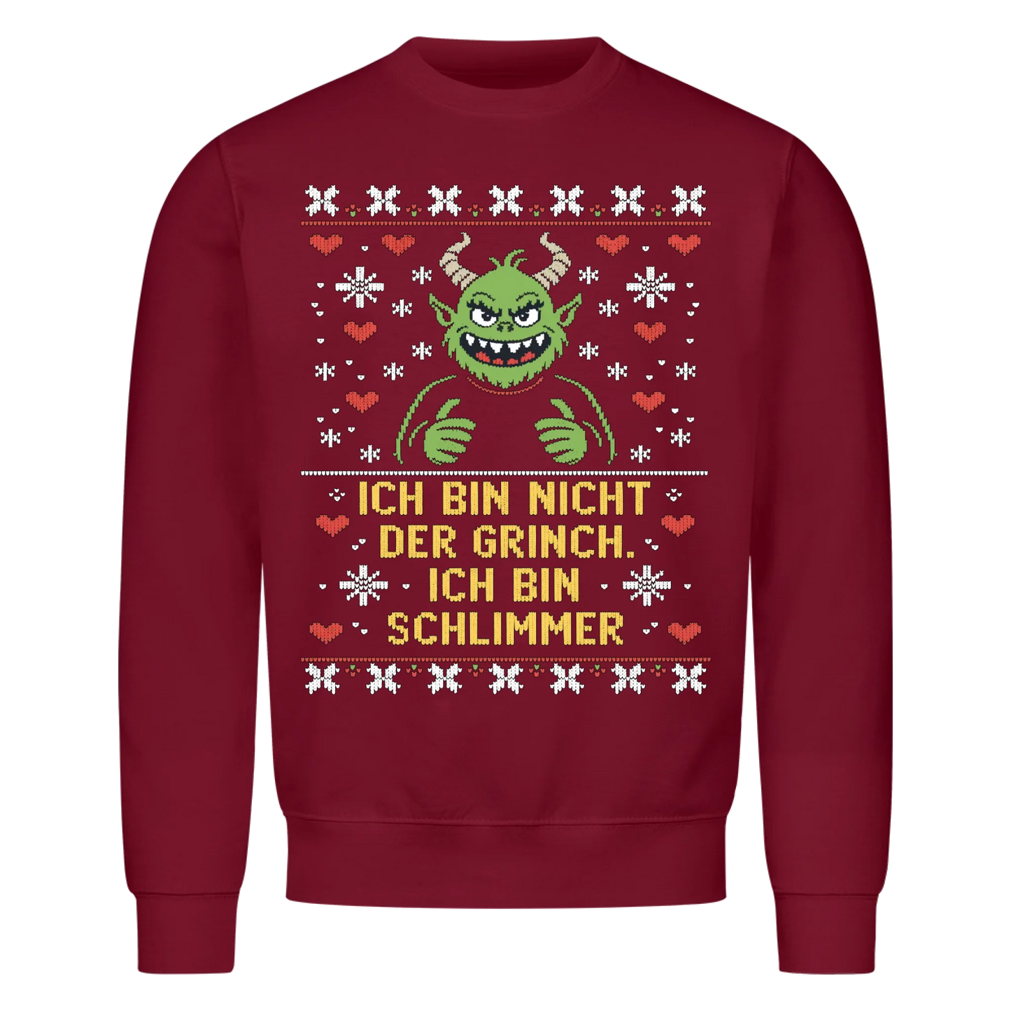 Ugly Christmas Grinch Premium Sweatshirt 2