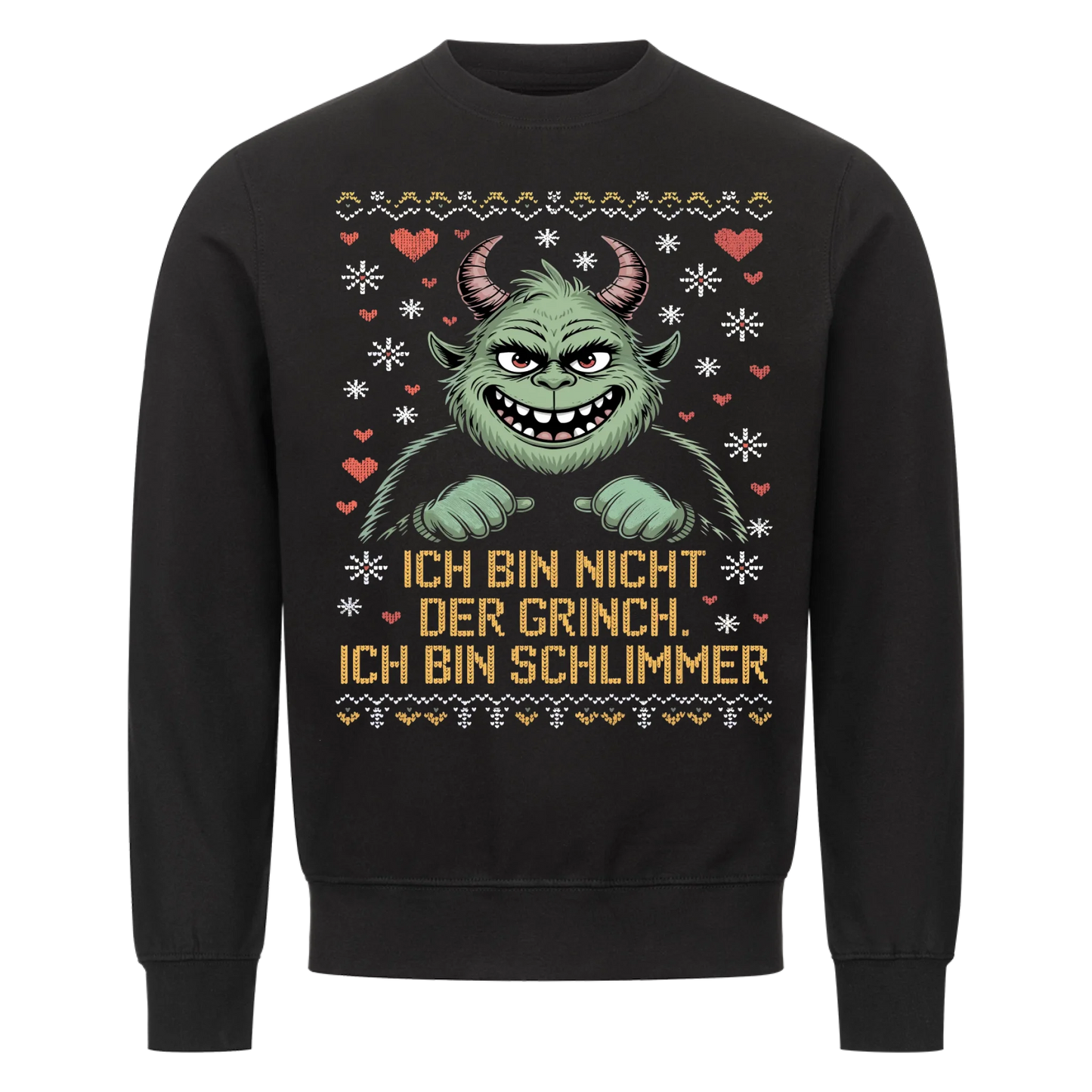 Ugly Christmas Grinch Premium Sweatshirt 8