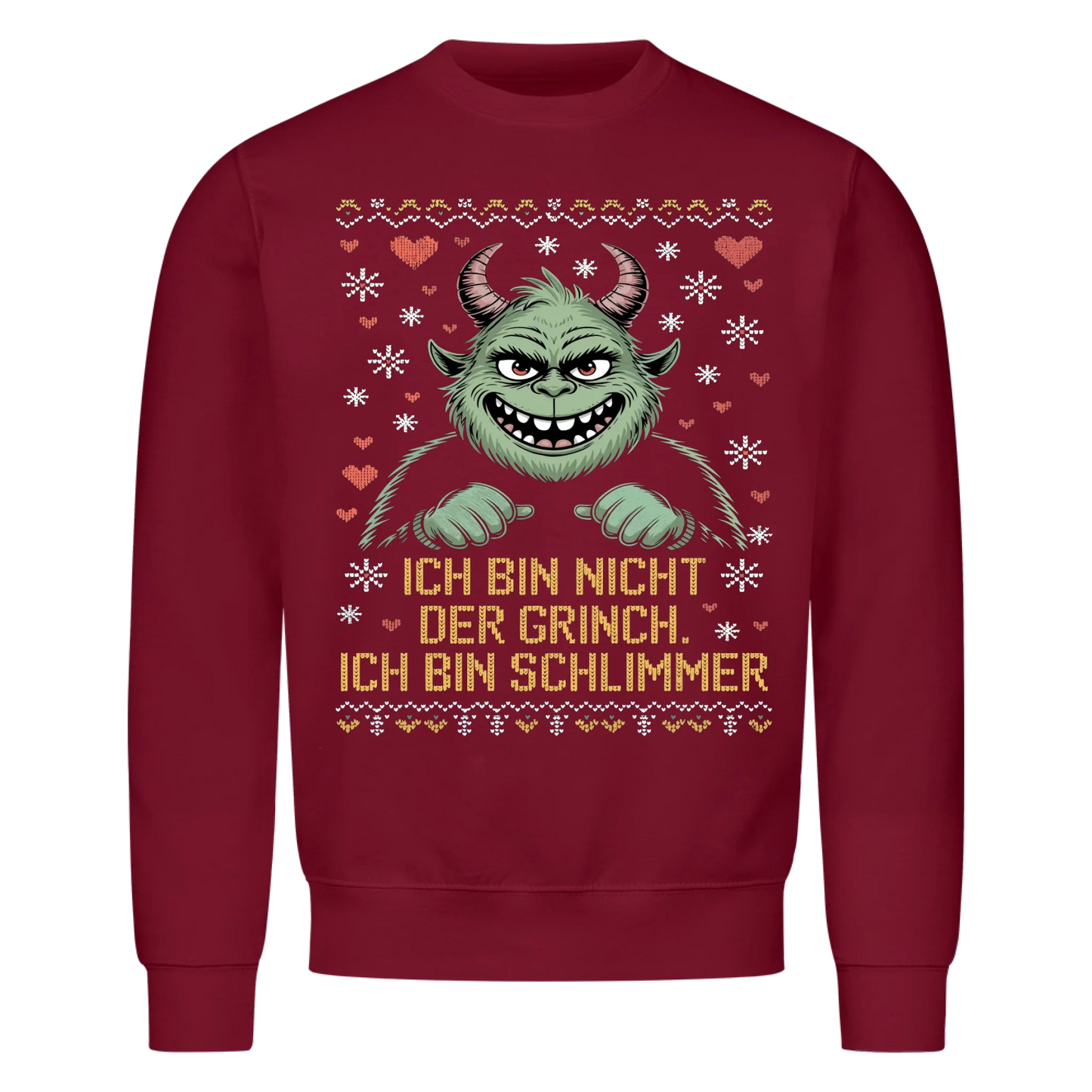 Ugly Christmas Grinch Premium Sweatshirt 8