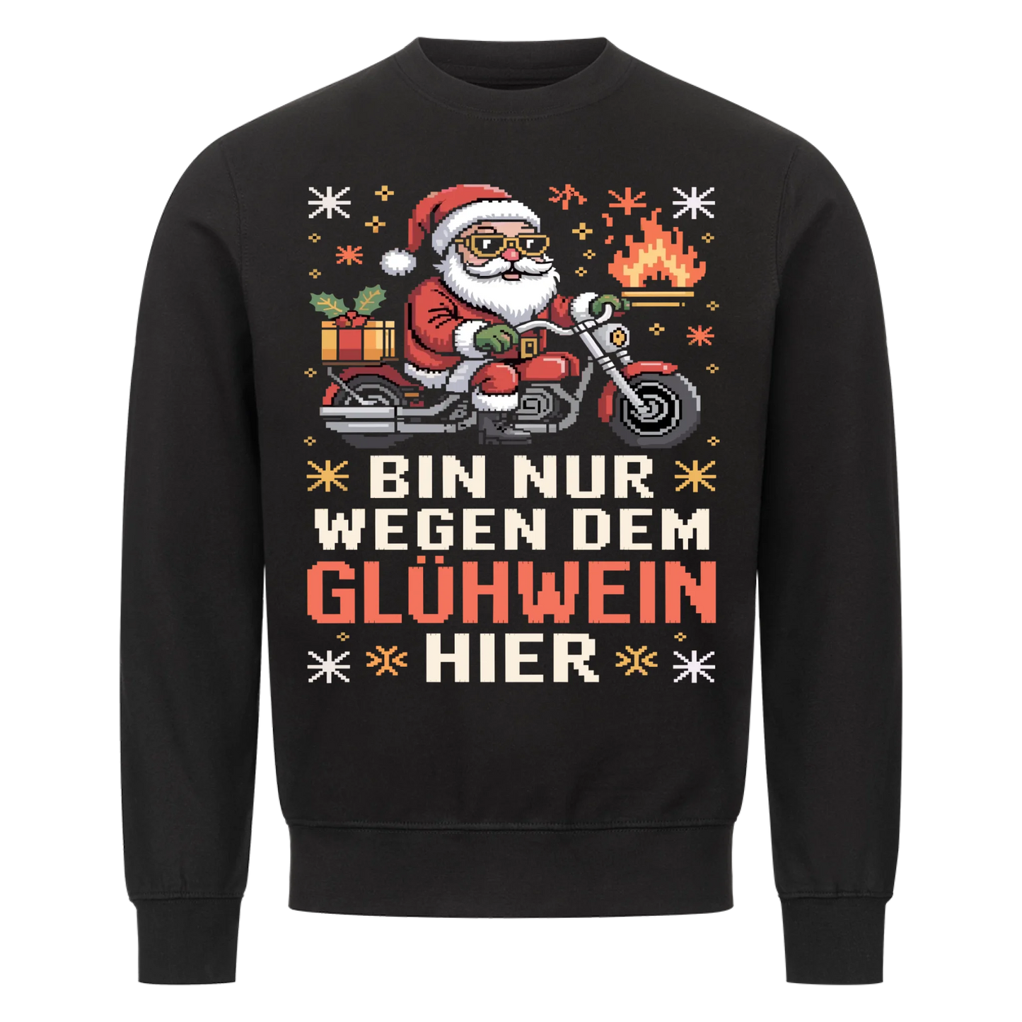Ugly Christmas Santa Glühwein Premium Sweatshirt