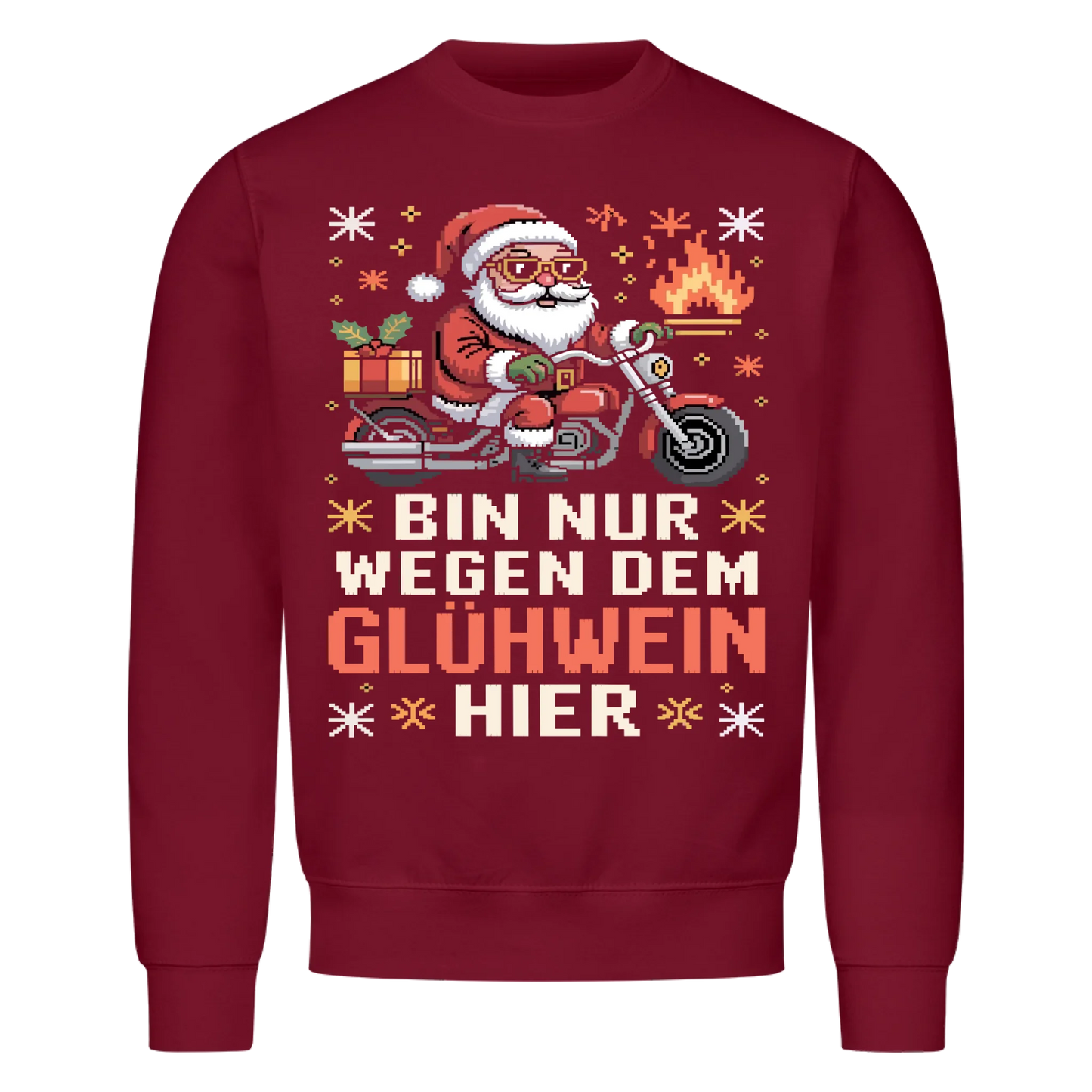 Ugly Christmas Santa Glühwein Premium Sweatshirt