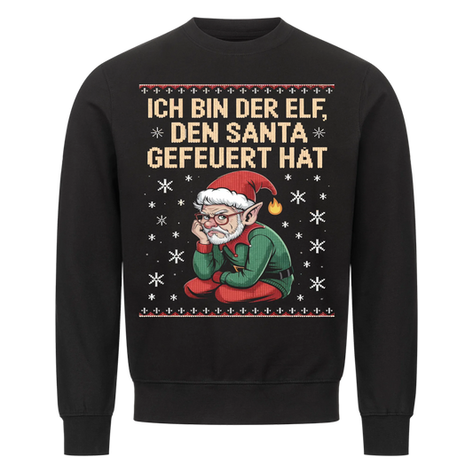 Ugly Christmas gefeuerter Elf Premium Sweatshirt 2