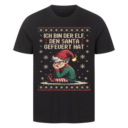 Ugly Christmas gefeuerter Elf Premium T-Shirt 3