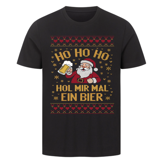 Ugly Christmas Hol mir mal ein Bier Premium T-Shirt