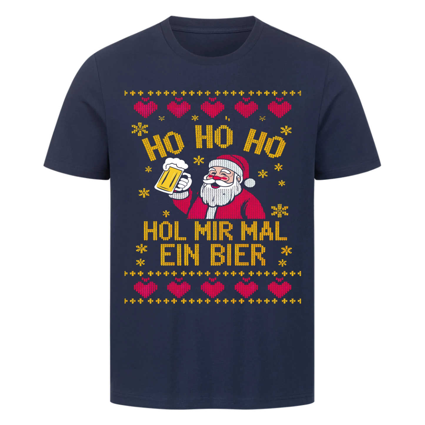 Ugly Christmas Hol mir mal ein Bier Premium T-Shirt 2