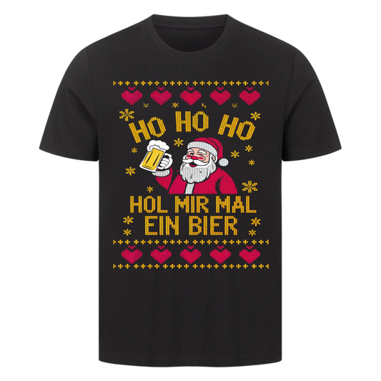 Ugly Christmas Hol mir mal ein Bier Premium T-Shirt 2