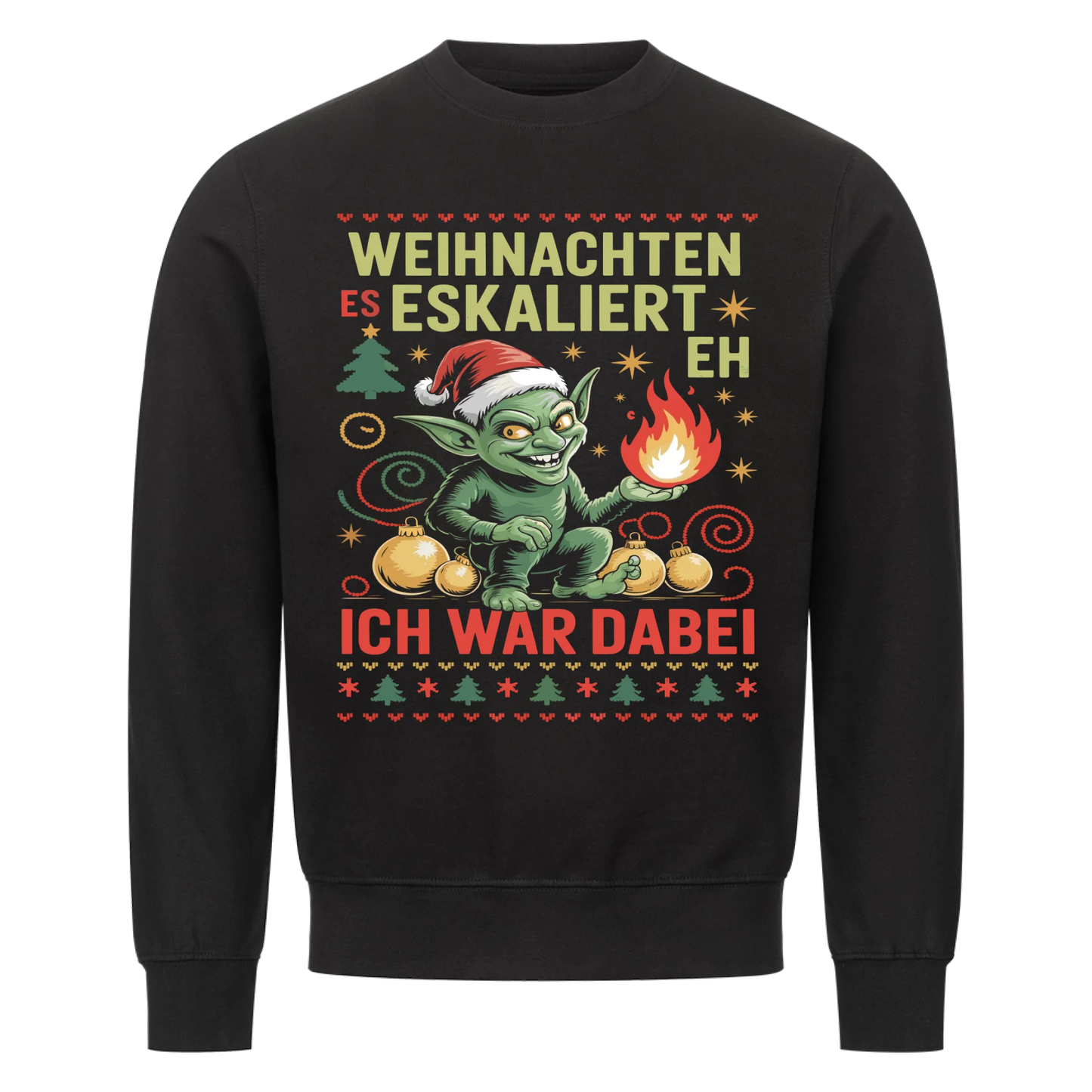 Ugly Christmas Es eskaliert eh Premium Sweatshirt