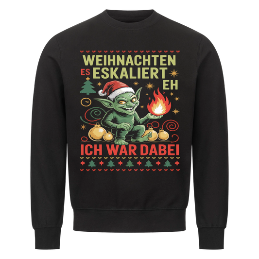 Ugly Christmas Es eskaliert eh Premium Sweatshirt
