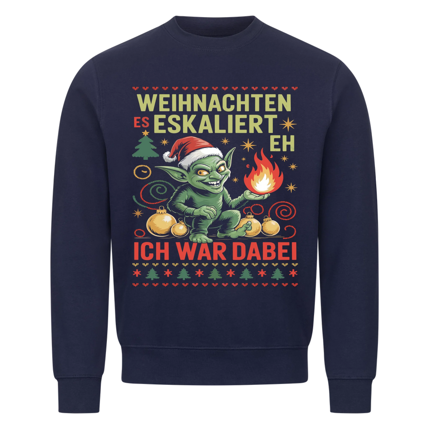 Ugly Christmas Es eskaliert eh Premium Sweatshirt