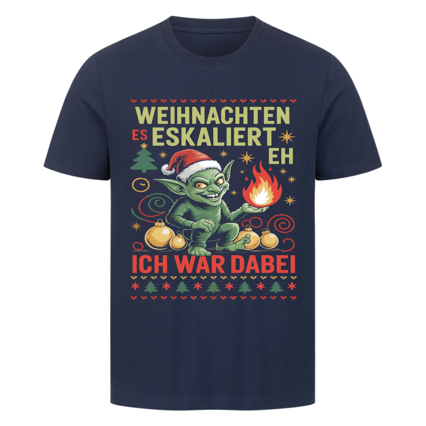 Ugly Christmas Es eskaliert eh Premium T-Shirt