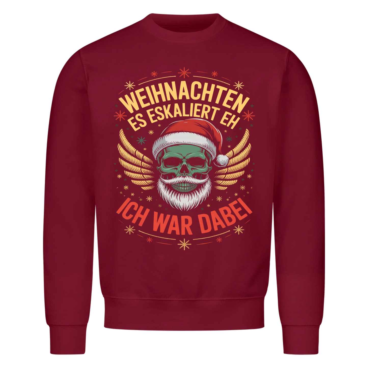 Ugly Christmas Es eskaliert eh Biker Premium Sweatshirt