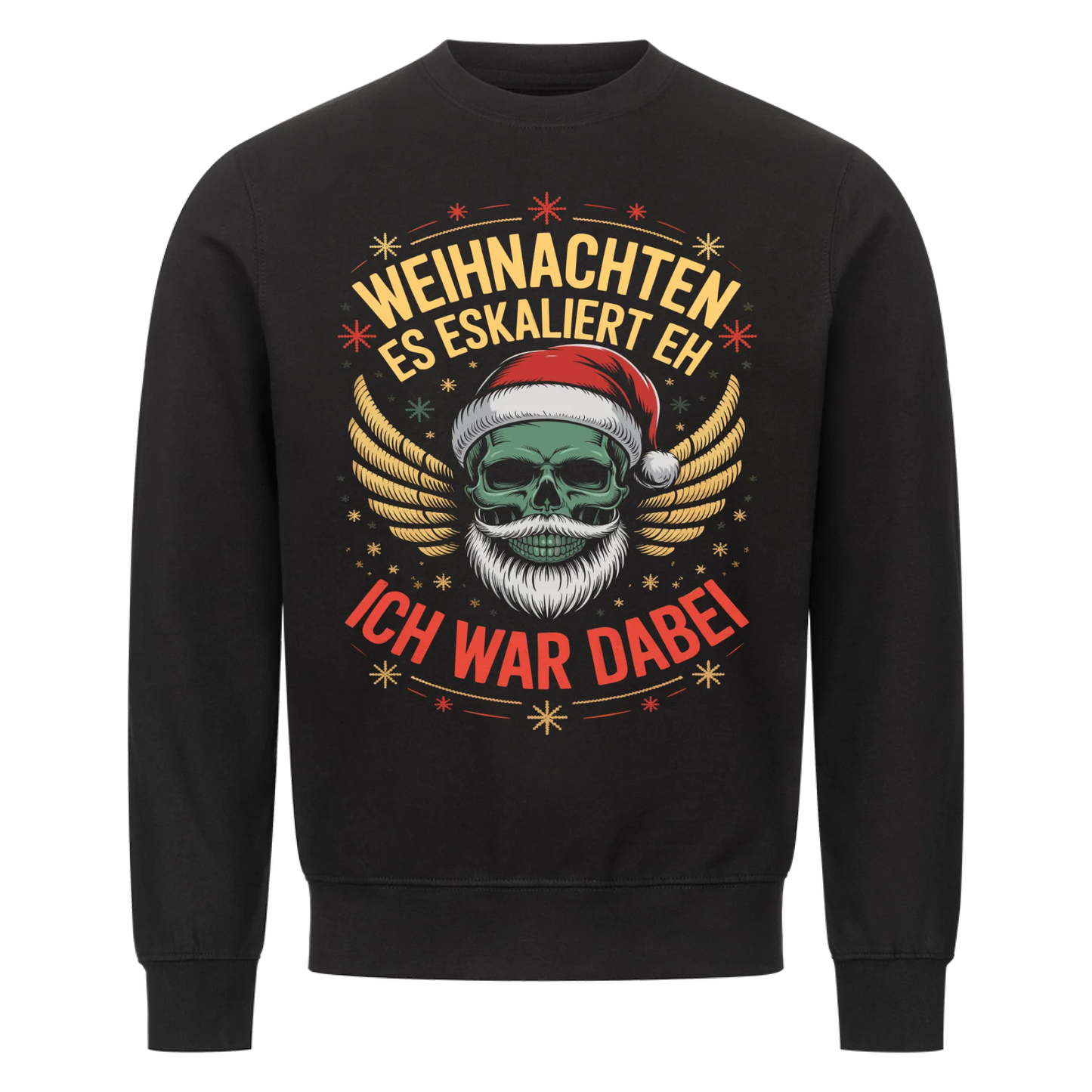 Ugly Christmas Es eskaliert eh Biker Premium Sweatshirt