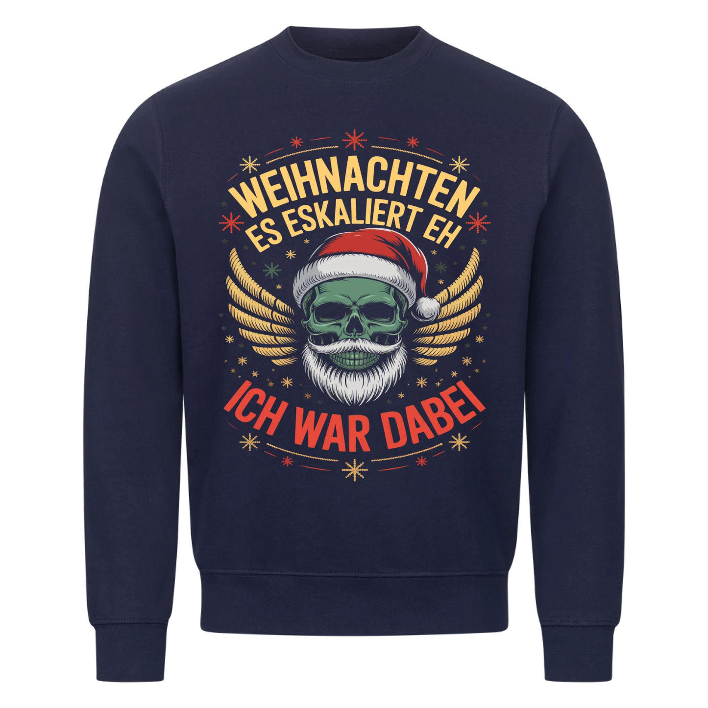 Ugly Christmas Es eskaliert eh Biker Premium Sweatshirt