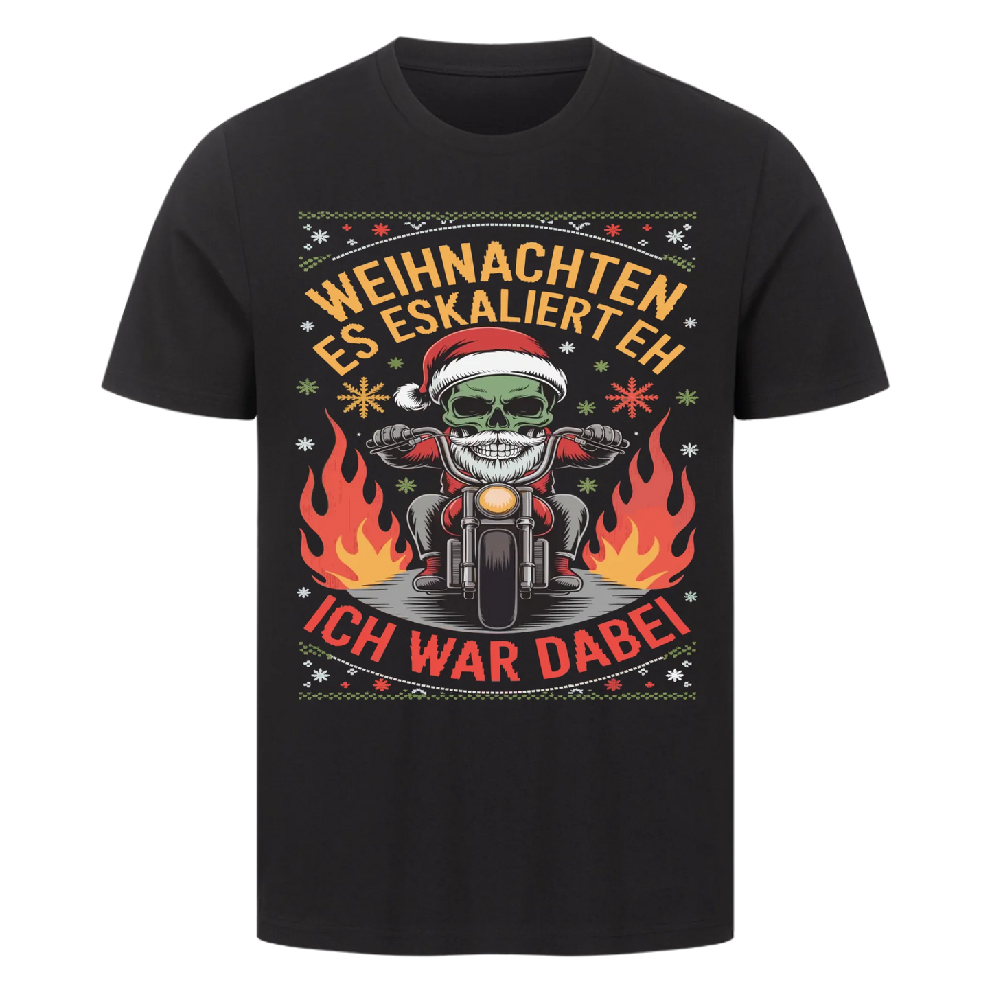 Ugly Christmas Es eskaliert eh Biker Premium T-Shirt 2