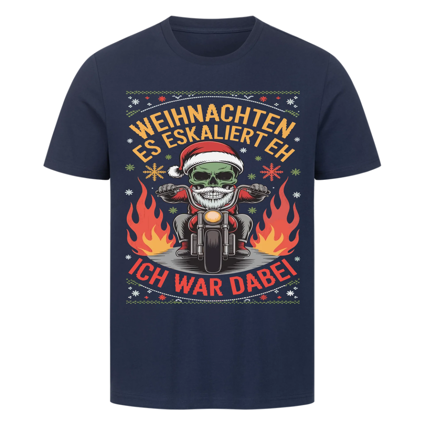 Ugly Christmas Es eskaliert eh Biker Premium T-Shirt 2