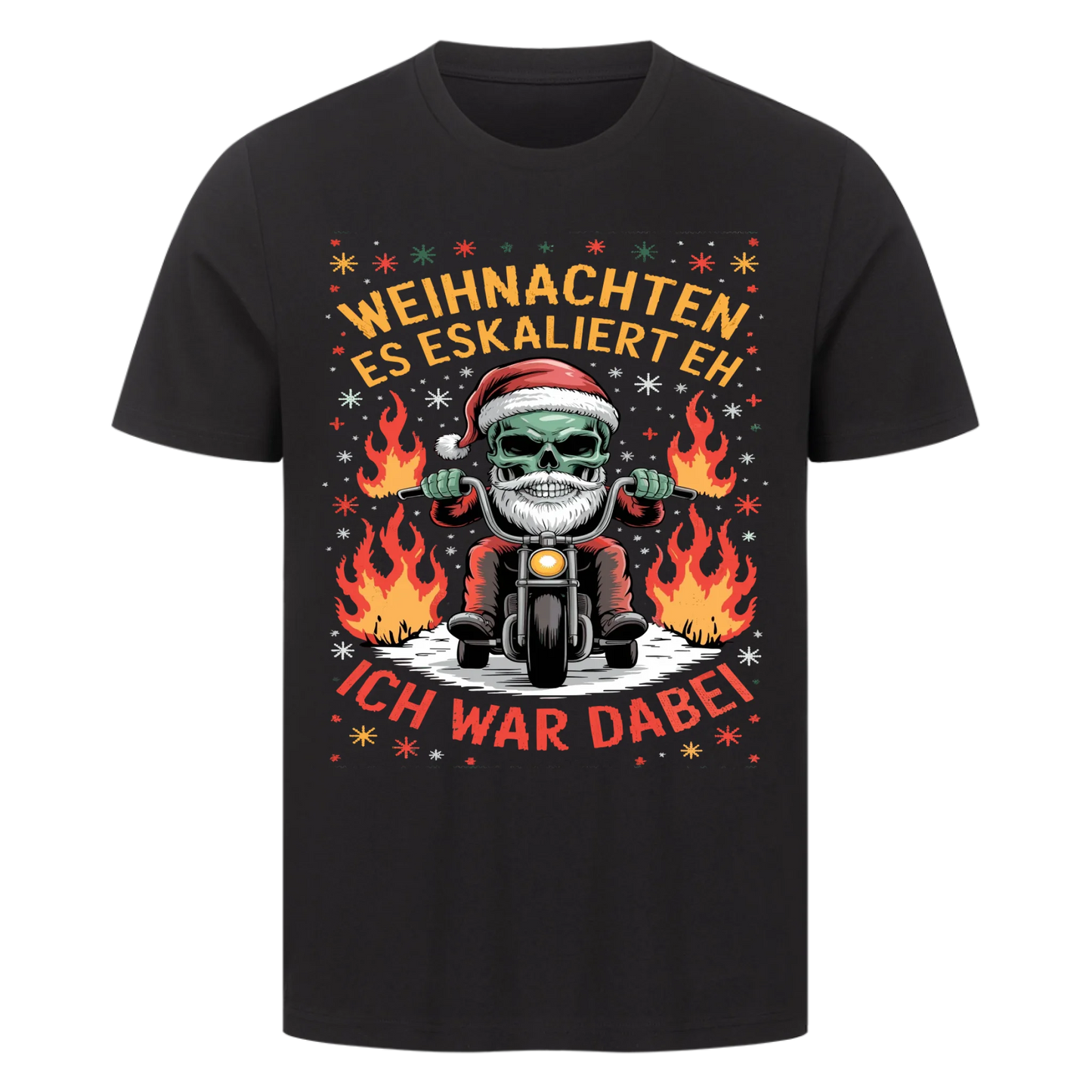 Ugly Christmas Es eskaliert eh Biker Premium T-Shirt 3